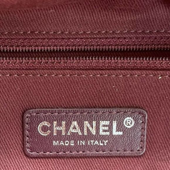 Chanel Accordion Large Quilted Crackled Handbag Blue - Picture 13 of 16